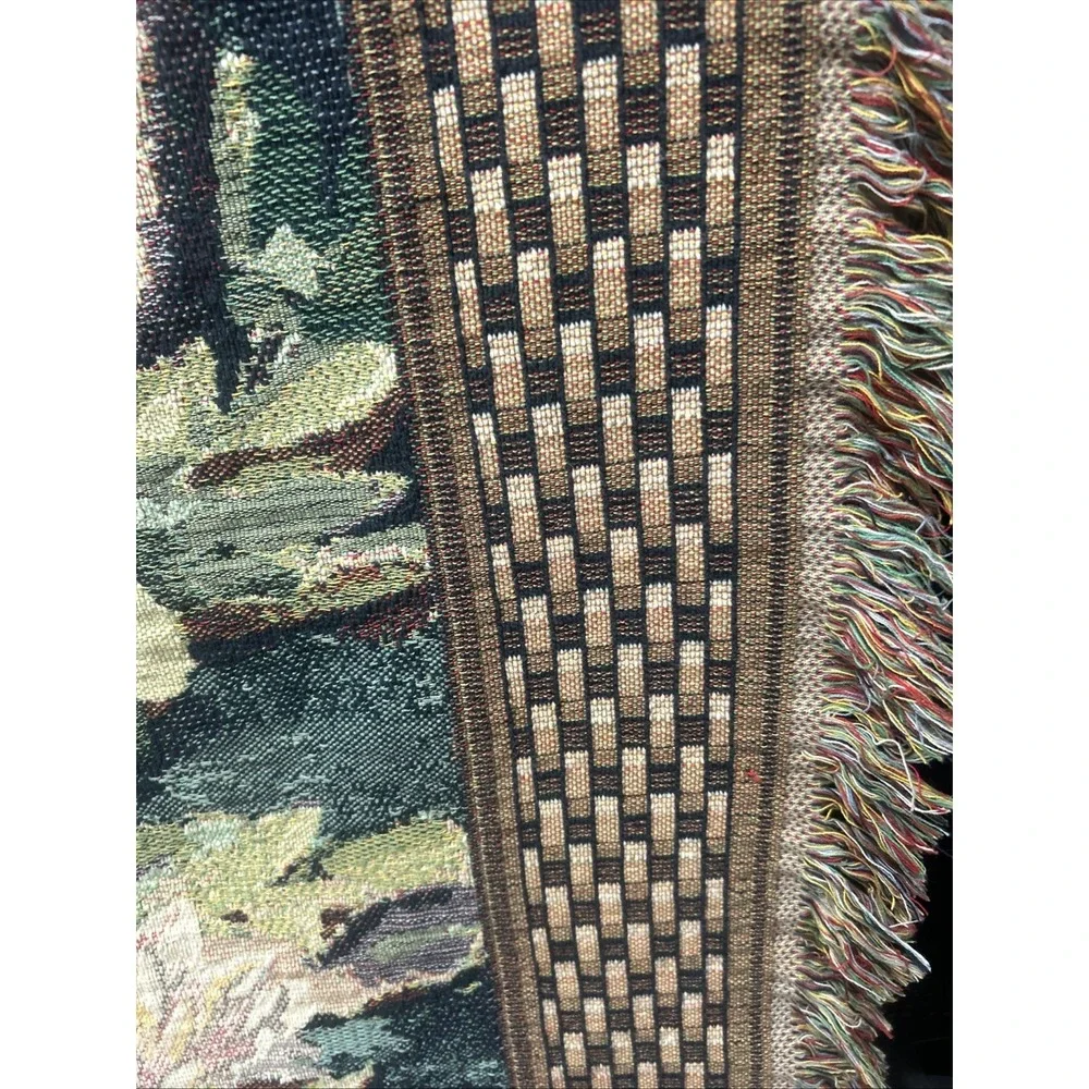 Vtg Ducks Unlimited Throw Blanket Wall Tapestry Mallard Ducks  66
